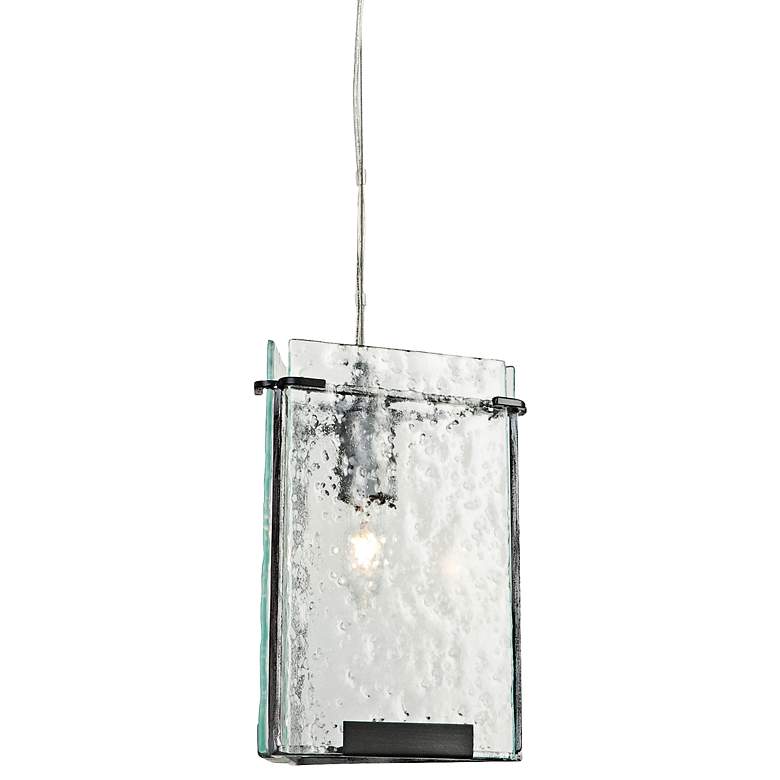 Image 1 Varaluz Rain 8 3/4 inch Wide Rain Night Glass Mini Pendant