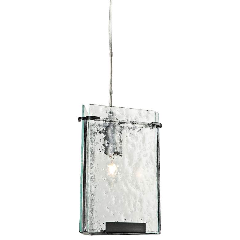 Image 1 Varaluz Rain 8 3/4" Wide Rain Night Glass Mini Pendant