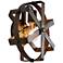 Varaluz Reel 10 3/4" High Rustic Bronze Wall Sconce