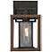Varaluz Rio Lobo 10 1/2" High Dark Oak and Black Wall Sconce