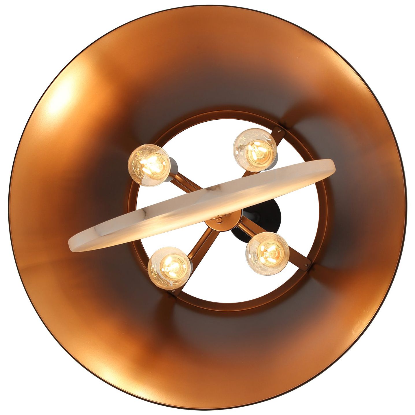 Image 5 Varaluz Rock On 20" Wide Brontourage/Matte Black 4-Light Pendant more views