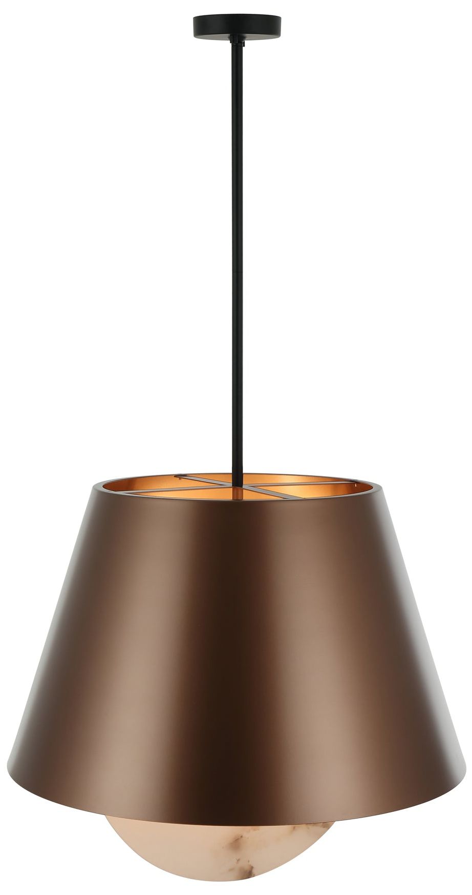 Image 4 Varaluz Rock On 26" Wide Brontourage/Matte Black 6-Light Pendant more views