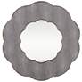 1_Varaluz Scallop Gray Shagreen/Weathered Brass 36" Wall Mirror