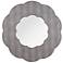 Varaluz Scallop Gray Shagreen/Weathered Brass 54" Wall Mirror