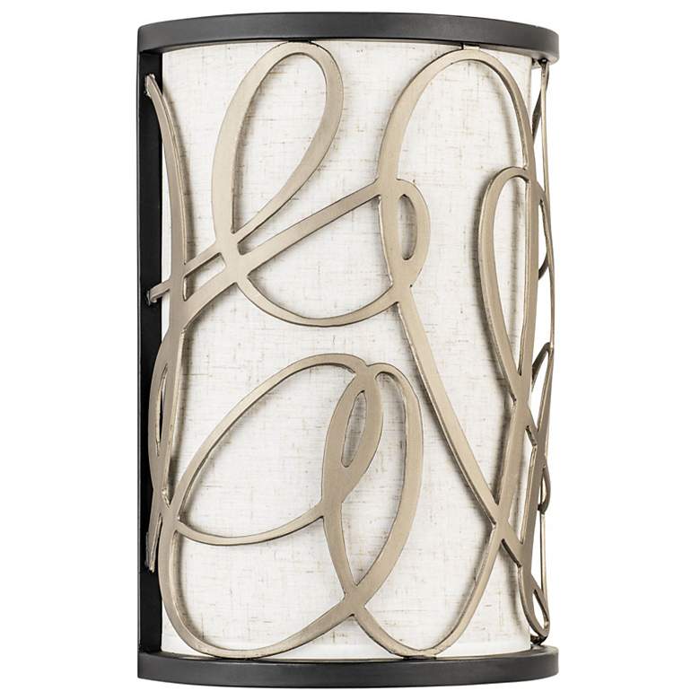 Image 2 Varaluz Scribble 12" High Matte Black Artifact Wall Sconce more views