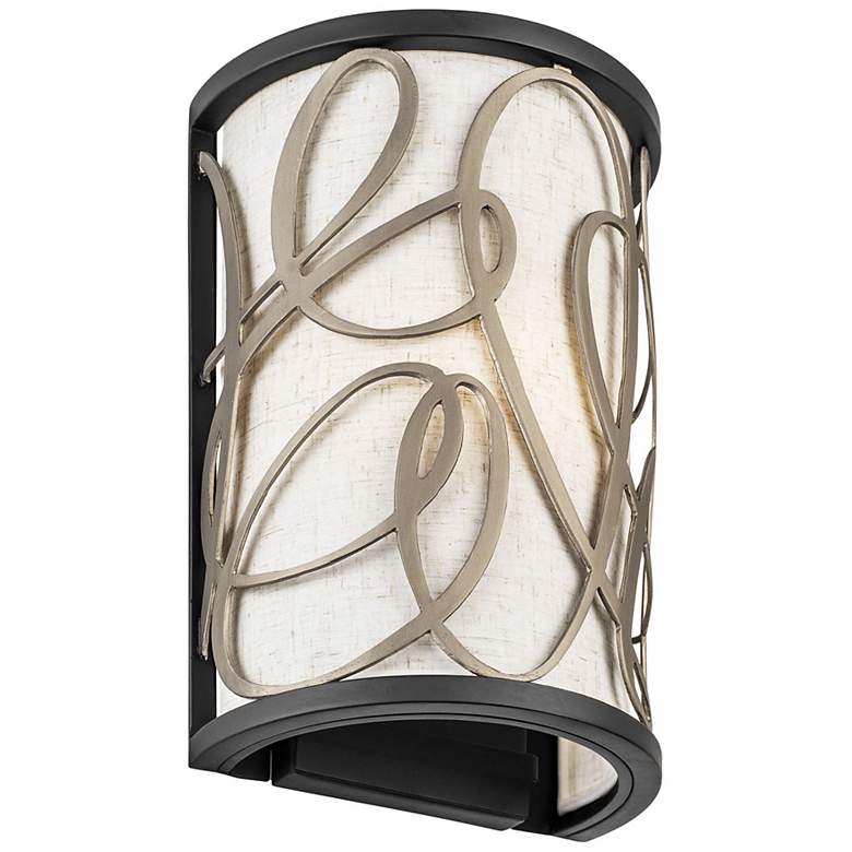 Image 4 Varaluz Scribble 12" High Matte Black Artifact Wall Sconce more views
