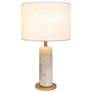 Varaluz Sentu 25.3" High French Gold and Alabaster Modern Table Lamp