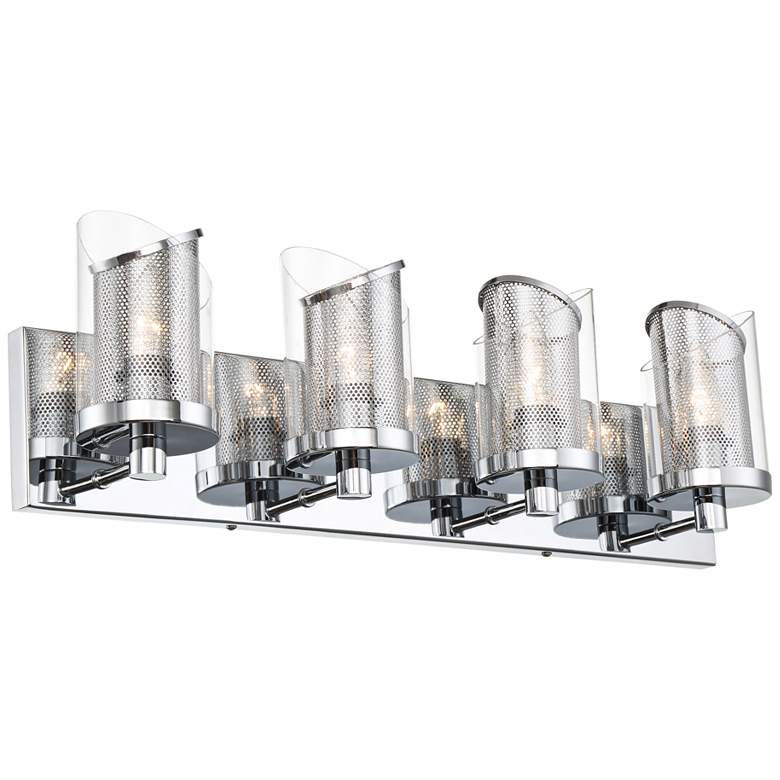 Image 1 Varaluz So Inclined 23 3/4" Wide 4-Light Chrome Bath Light