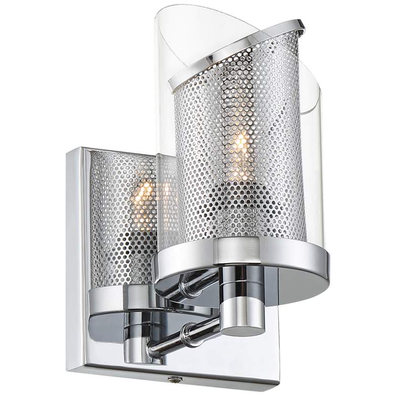 Image 1 Varaluz So Inclined 7 1/2" High Chrome Wall Sconce