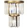 Varaluz Social Club 14" High Havana Gold 3-Light 2-Tier Crystal Wall S