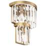 4_Varaluz Social Club 14" High Havana Gold 3-Light 2-Tier Crystal Wall S more views