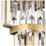 5_Varaluz Social Club 14" High Havana Gold 3-Light 2-Tier Crystal Wall S more views