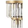 6_Varaluz Social Club 14" High Havana Gold 3-Light 2-Tier Crystal Wall S more views