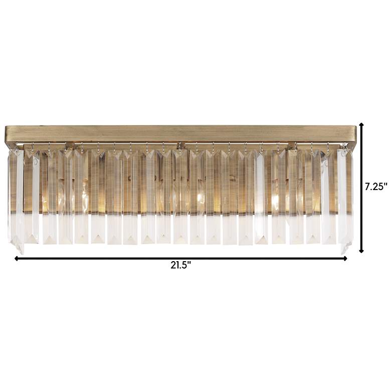Image 4 Varaluz Social Club 21 1/2" Wide Havana Gold 3-Light Bath Light more views