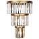 Varaluz Social Club 21" High Havana Gold 6-Light 3-Tier Crystal Wall S