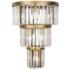 Varaluz Social Club 21" High Havana Gold 6-Light 3-Tier Crystal Wall S