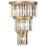 2_Varaluz Social Club 21" High Havana Gold 6-Light 3-Tier Crystal Wall S more views