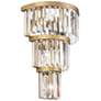 4_Varaluz Social Club 21" High Havana Gold 6-Light 3-Tier Crystal Wall S more views