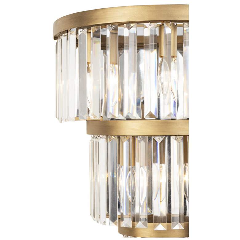 Image 5 Varaluz Social Club 21" High Havana Gold 6-Light 3-Tier Crystal Wall S more views