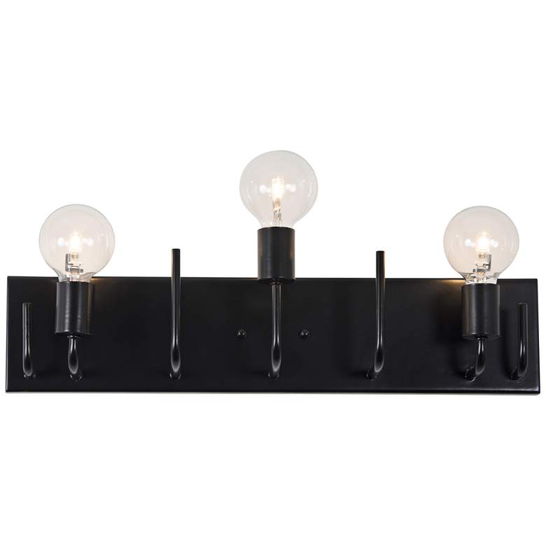 Image 1 Varaluz Socket-To-Me 22 3/4" Wide Black Bath Light