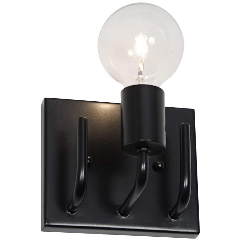 Image 1 Varaluz Socket-To-Me 5 3/4 inch Wide Black Bath Light
