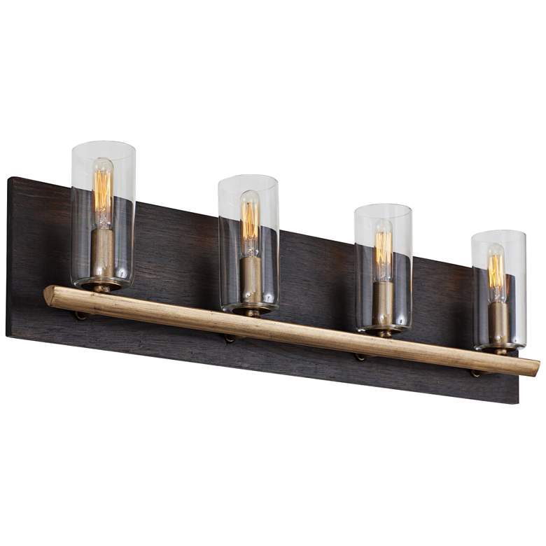 Image 1 Varaluz Stesso 27 inch Wide 4-Light Havana Gold Bath Light