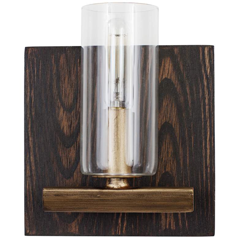 Image 1 Varaluz Stesso 7 inch High Havana Gold Wall Sconce