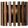 Varaluz Suratto 7" High Matte Black and Walnut Wall Sconce