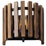 2_Varaluz Suratto 7" High Matte Black and Walnut Wall Sconce more views