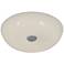 Varaluz Swirled 12" Wide French Feather Glass 2-Light Ceiling Light