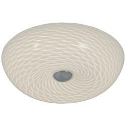 Varaluz Swirled 12&quot; Wide French Feather Glass 2-Light Ceiling Light