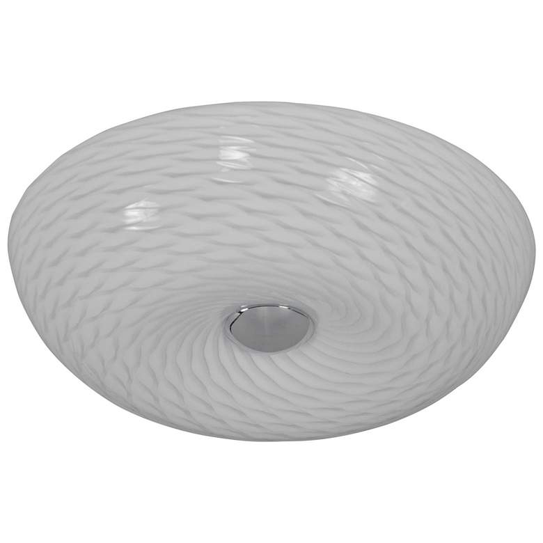 Image 3 Varaluz Swirled 12" Wide French Feather Glass 2-Light Ceiling Light more views