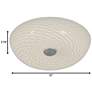 5_Varaluz Swirled 12" Wide French Feather Glass 2-Light Ceiling Light more views