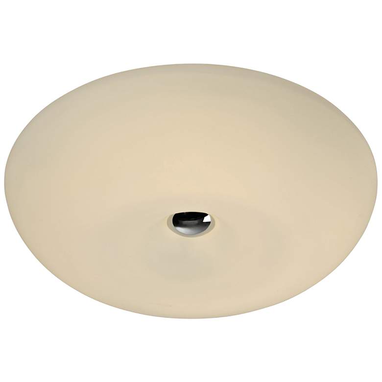 Image 1 Varaluz Swirled 15 1/2 inch Wide White Opal Glass Ceiling Light