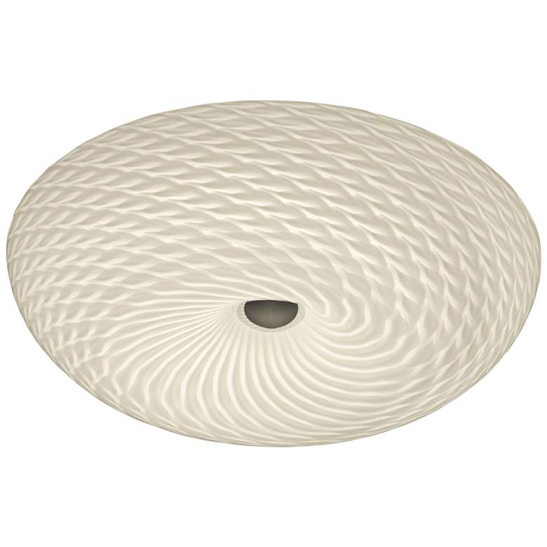 Image 2 Varaluz Swirled 15 1/2"W French Feather Glass 2-Light Ceiling Light