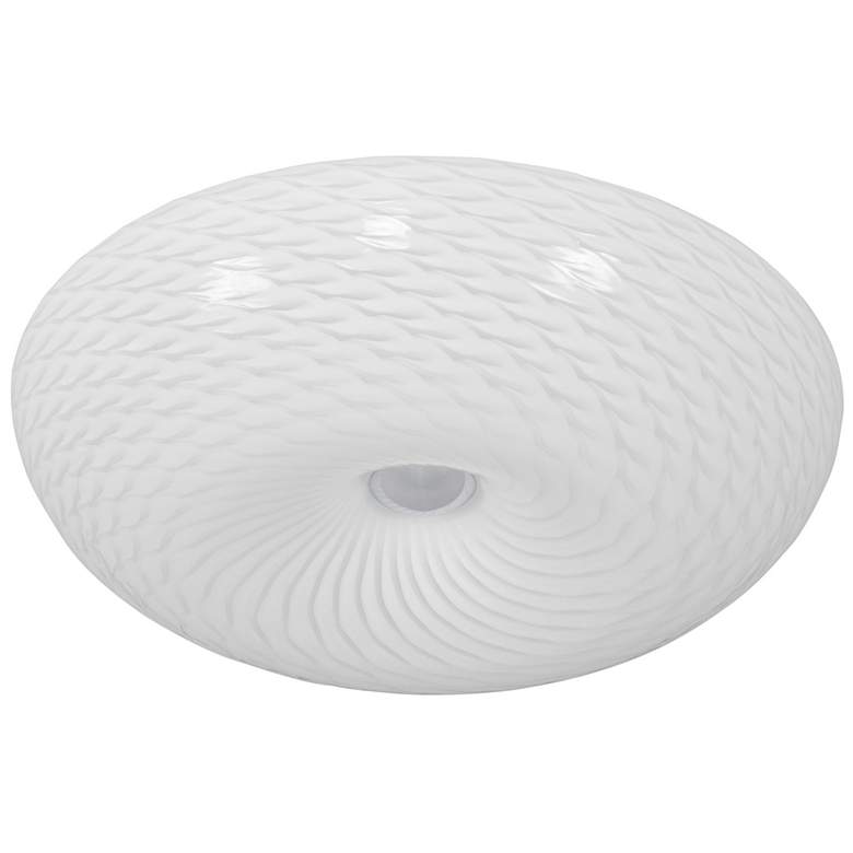 Image 3 Varaluz Swirled 15 1/2"W French Feather Glass 2-Light Ceiling Light more views