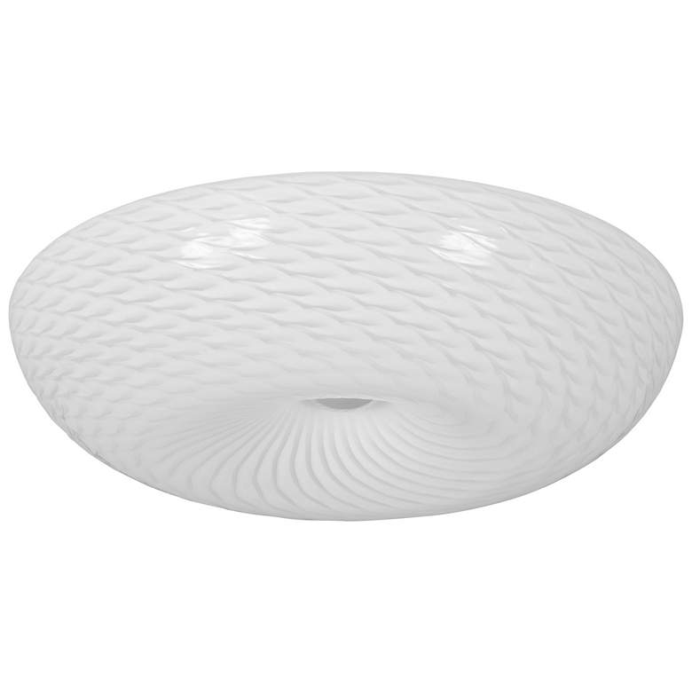 Image 3 Varaluz Swirled 18" Wide French Feather Glass 3-Light Ceiling Light more views