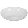 Varaluz Swirled 18" Wide French Feather Glass 3-Light Ceiling Light