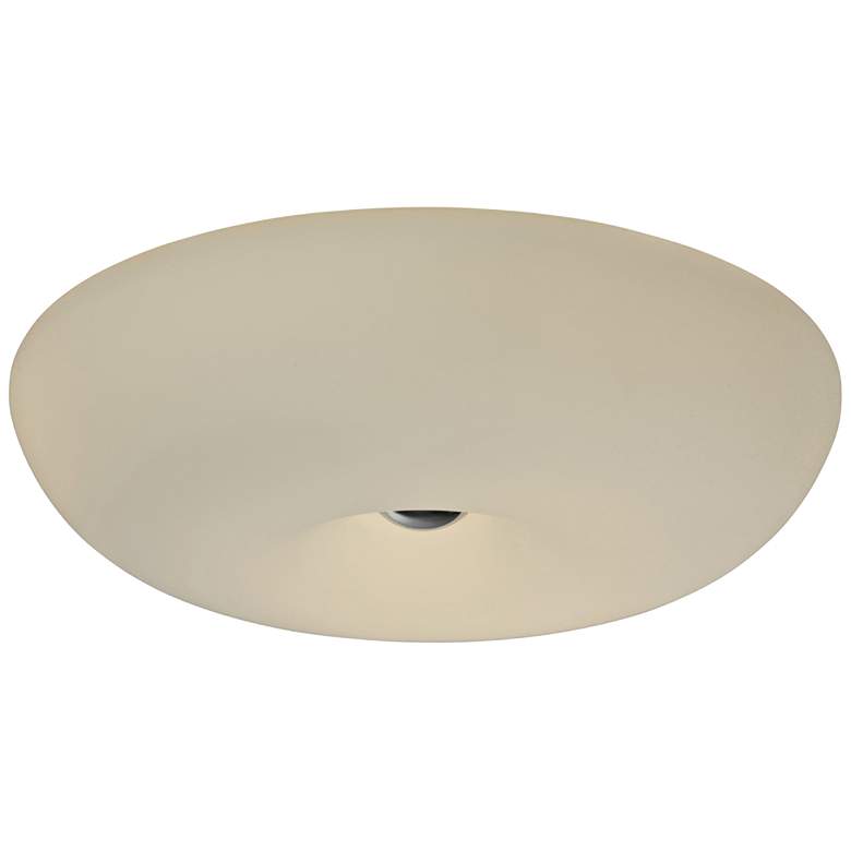 Image 1 Varaluz Swirled 18 inch Wide White Opal Glass Ceiling Light