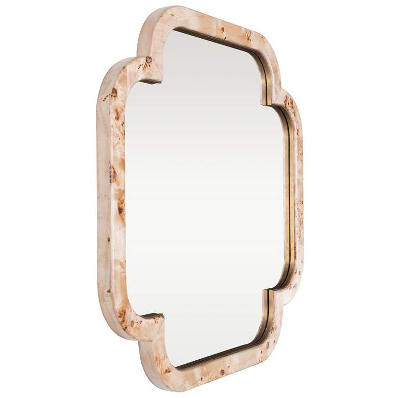 Image 3 Varaluz Swiss Poplar Burl/Weathered Brass 36" x 36" Wall Mirror more views