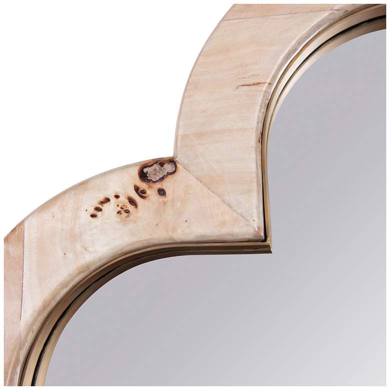 Image 5 Varaluz Swiss Poplar Burl/Weathered Brass 36" x 36" Wall Mirror more views