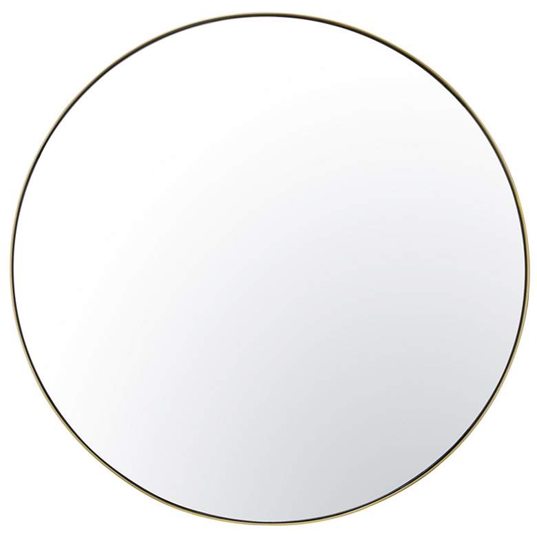 Image 1 Varaluz Tablet Gold 40" Round Wall Mirror