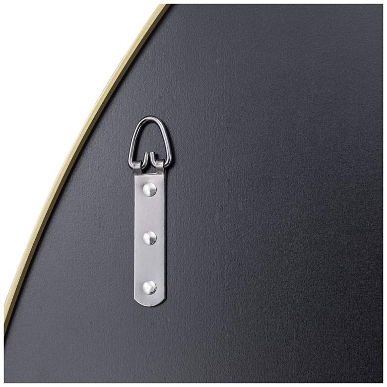 Image 5 Varaluz Tablet Gold 40" Round Wall Mirror more views