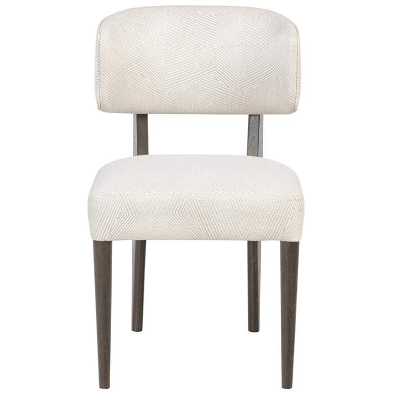 Image 1 Varaluz Terra Dark Brown Oak/Ecru Dining Chair Set of 2