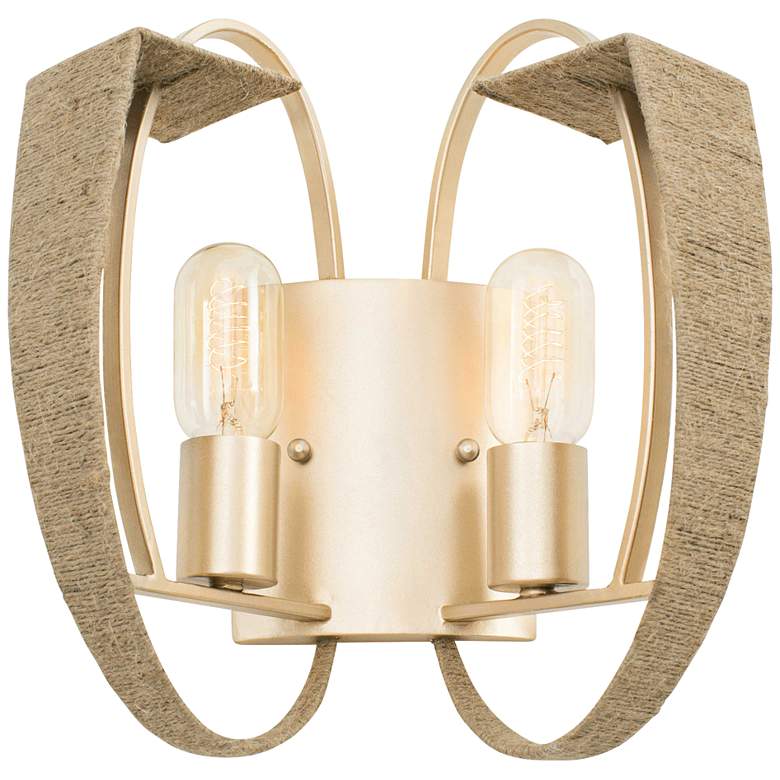 Image 1 Varaluz Tinali 12 inch High Gold Dust Two-Light Wall Sconce
