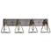 Varaluz Trini 31 1/4" Wide Gunsmoke 4-Light Bath Light