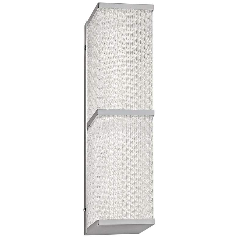 Image 1 Varaluz Twisted Sistah 18" High Chrome LED Wall Sconce