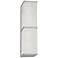 Varaluz Twisted Sistah 18" High Chrome LED Wall Sconce