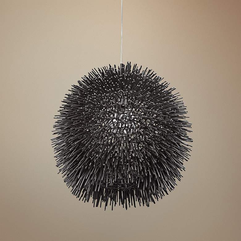 Image 1 Varaluz Urchin 13" Wide Black Pendant Light