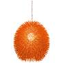 1_Varaluz Urchin 13" Wide Electric Pumpkin Orange Modern Pendant